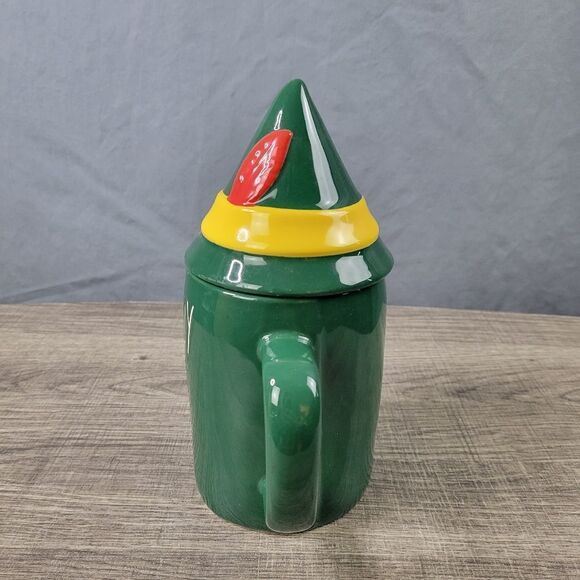 Rae Dunn Artisan Collection Ceramic Buddy the Elf Christmas Mug with Lid - Picture 4 of 8